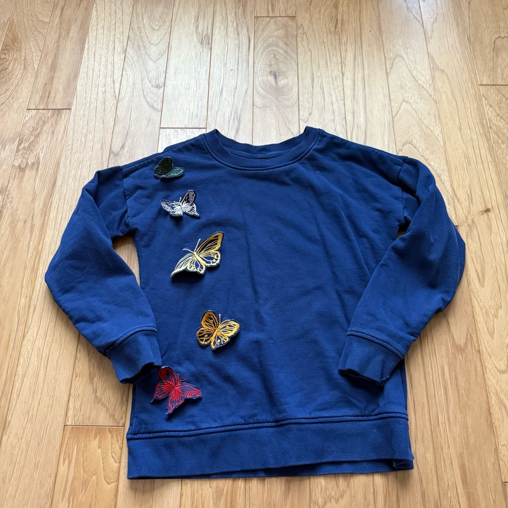 Hanna Andersson Butterfly Appliqué Sweatshirt